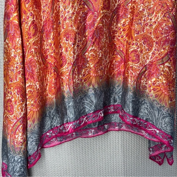 Love Kyla Women's Tunic Blouse 100% Viscose Small Bohemian Peasant Embroidered - Picture 5 of 9